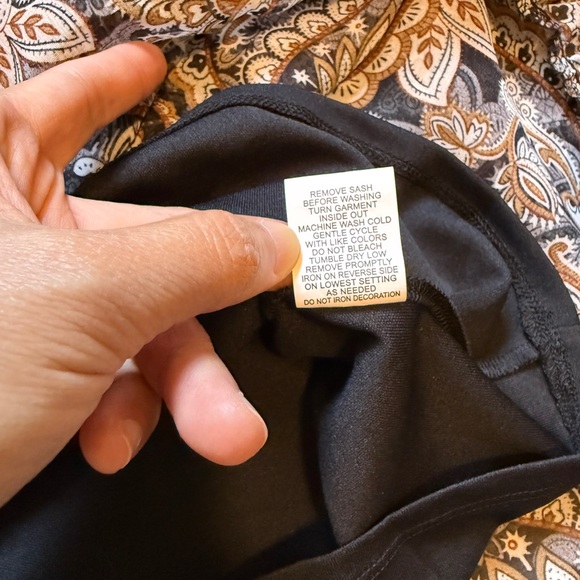 NY Collection Black and White Tiered Midi Dress- Size S - Picture 12 of 12